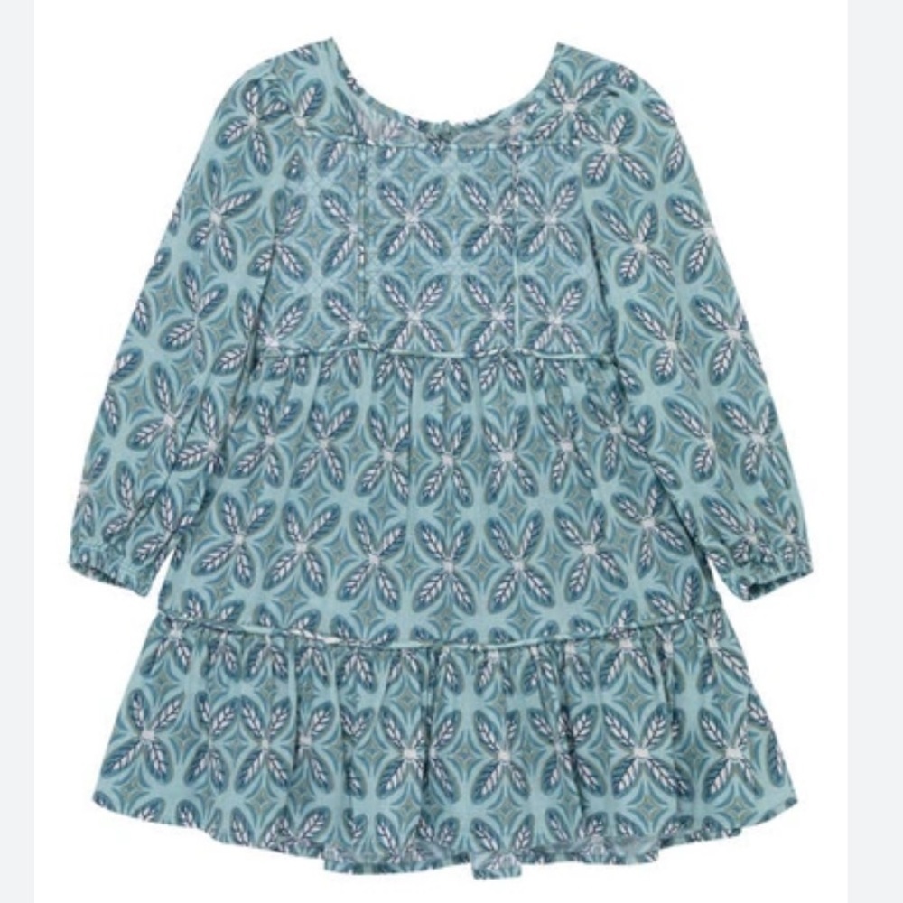 PEEK AREN'T YOU CURIOUS
Kids' Leaf Print Long Sleeve dress cotton 8 Girls